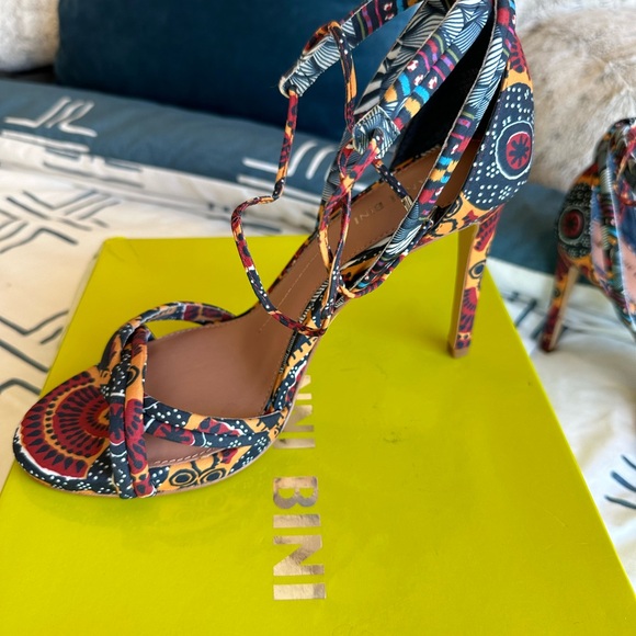 Brand New Gianni Bini heels. Multi color strappy heels. - Picture 2 of 4